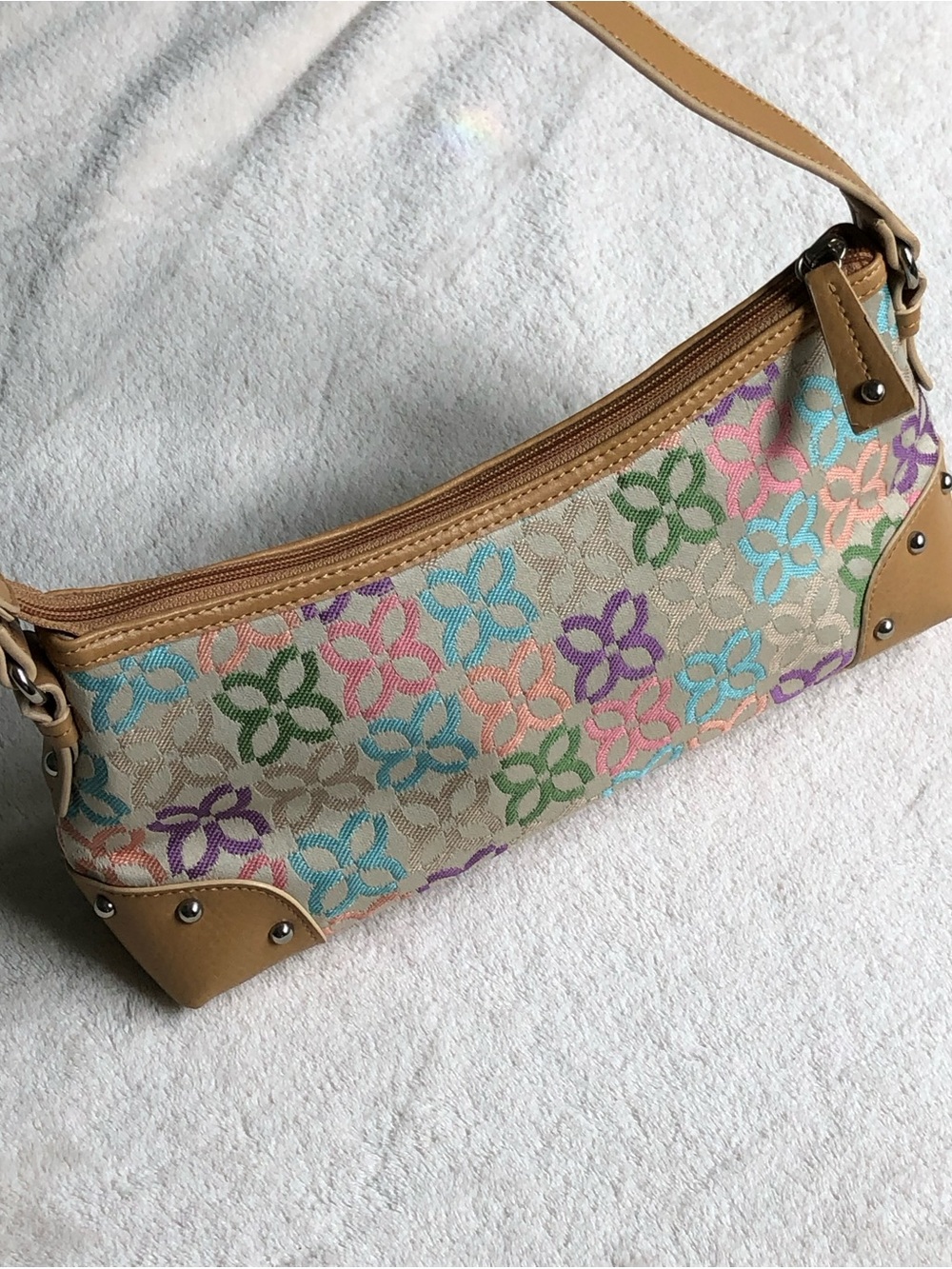 Y2K Western Boho Relic Multicolour Jacquard Shoulder Bag
